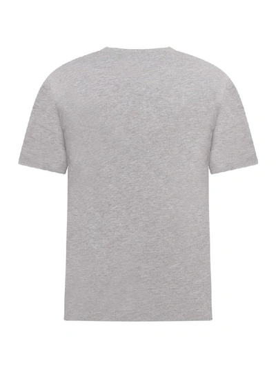 Shop Natasha Zinko Grey T-shirt For Boy With Neon Green Print