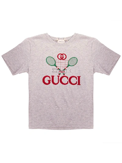 Shop Gucci T-shirt In L.grey