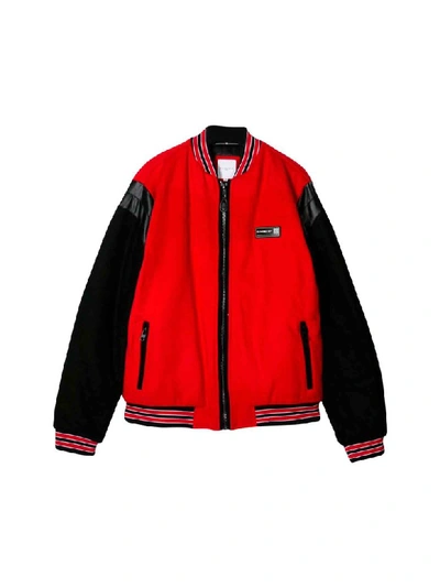 Shop Givenchy Red Jacket In Nero/rosso