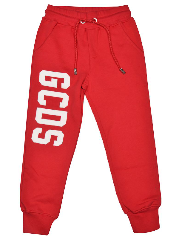 kids red track pants