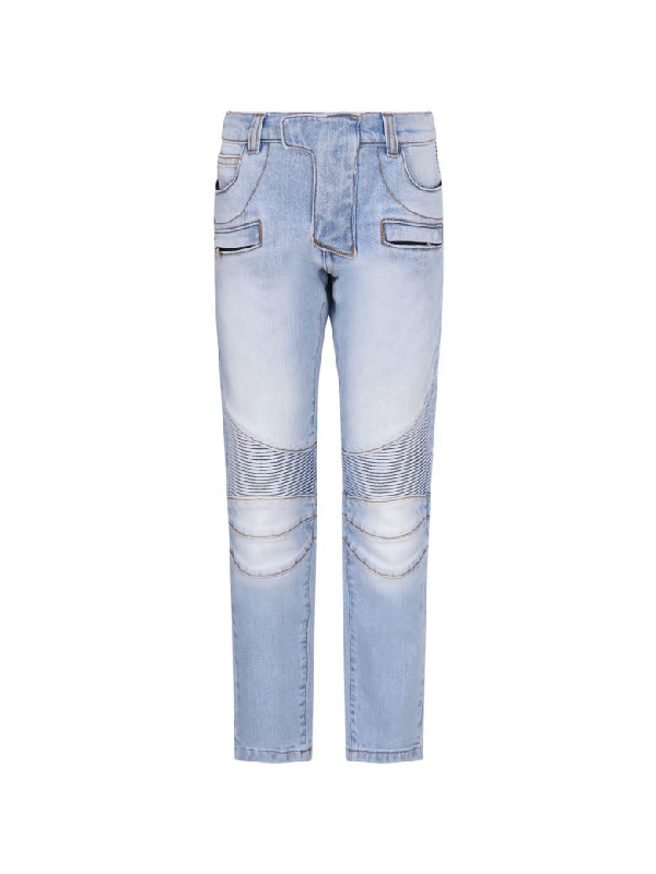 balmain blue jeans