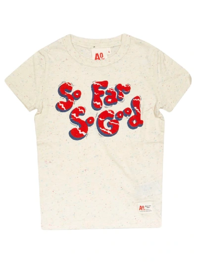 Shop Ao76 Printed Short Sleeve T-shirt In Natural