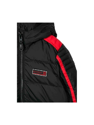 Shop Givenchy Padded Jacket With Hood In Nero