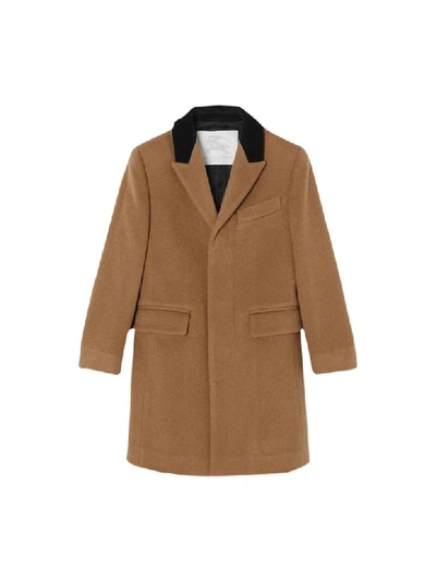 Shop Burberry Tailored Coat In Cashmere In Sand