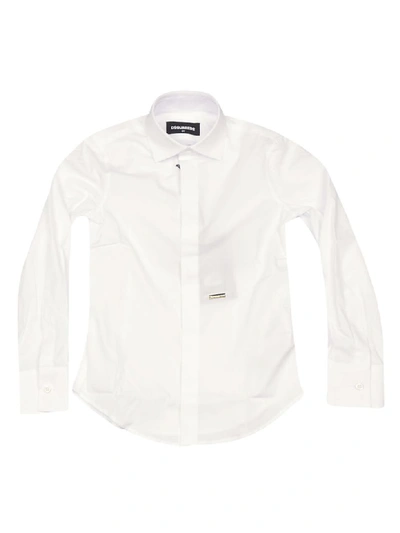 Shop Dsquared2 Long-sleeved Classic Shirt In White