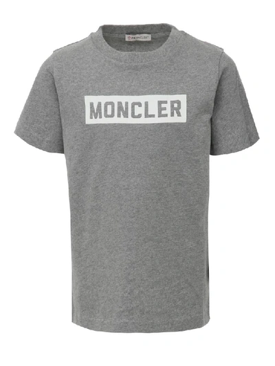 Shop Moncler Enfant T-shirt In Grey