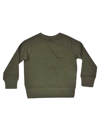Shop Moncler Printed Sweatshirt In Green