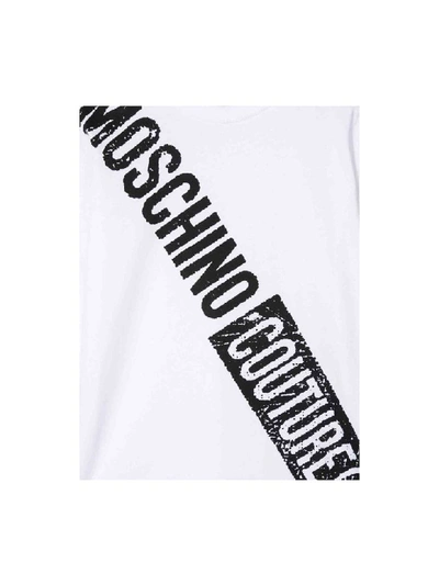 Shop Moschino Cotton Shirt In Bianco Ottico