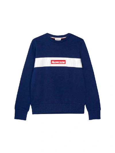 Shop Moncler Blue Sweatshirt