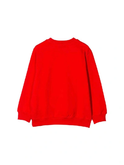 Shop Moschino Toy Bear Disc Jockey Sweatshirt In Rosso