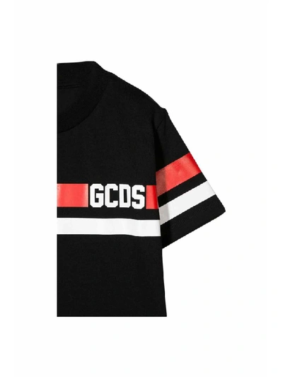 Shop Gcds Cotton T-shirt In Nero