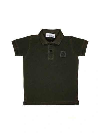 Shop Stone Island Junior Polo Military Green In Verde