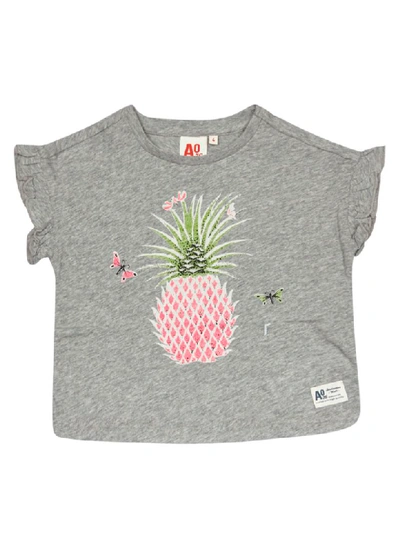 Shop Ao76 Printed Short Sleeve T-shirt In Grey