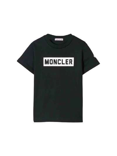 Shop Moncler Cotton T-shirt In Nera