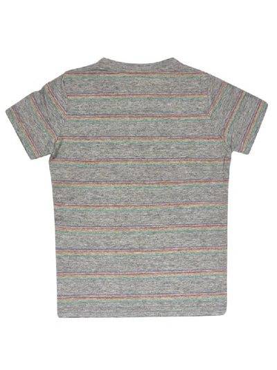 Shop Ao76 Shark Print Short Sleeve T-shirt In Gray/multicolor