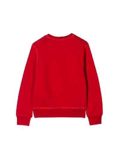 Shop Dsquared2 Cotton Sweatshirt In Rosso