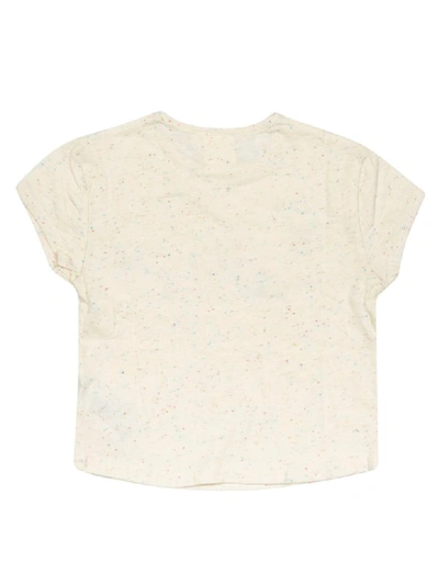 Shop Ao76 Sequin Embroidered Short Sleeve T-shirt In Natural