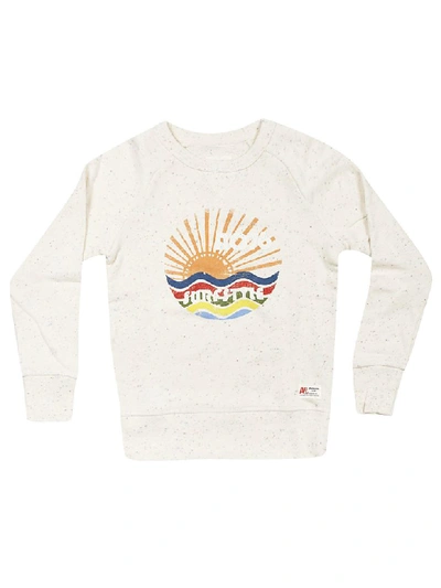 Shop Ao76 Printed Sweatshirt In Beige