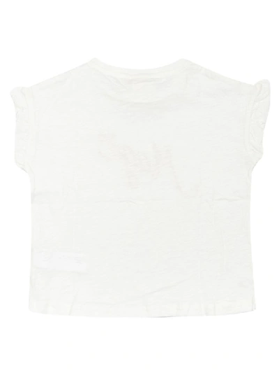 Shop Ao76 Ruffled Sleeves T-shirt In White
