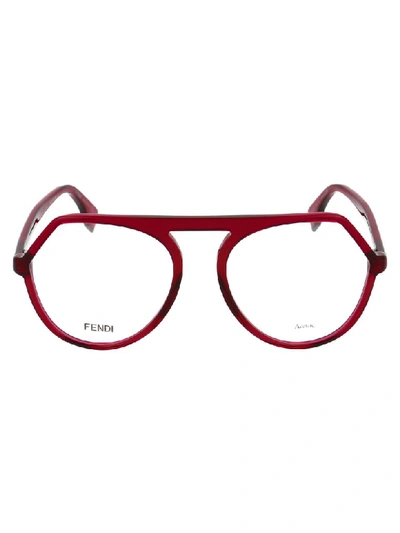 Shop Fendi Eyewear In A Red