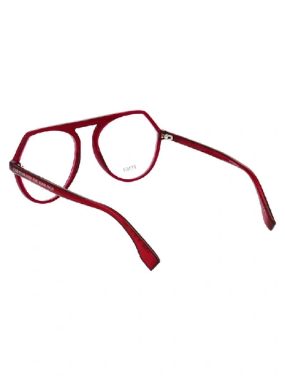Shop Fendi Eyewear In A Red