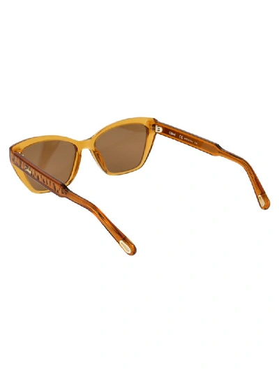 Shop Chloé Sunglasses In Brick