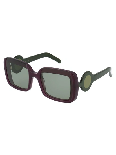 Shop Marni Sunglasses In Purple