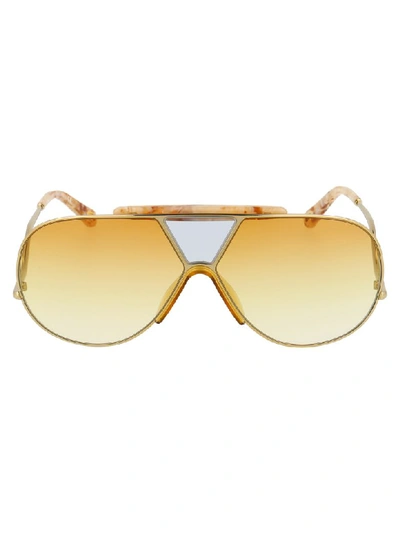 Shop Chloé Sunglasses In Gold Yellow