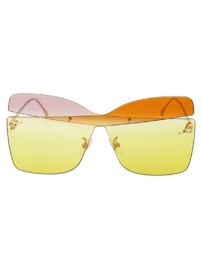 Shop Fendi Sunglasses In Pnkorngbrick