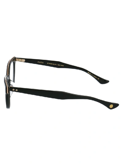 Shop Dita Eyewear In Black/rose Gold