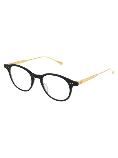 Shop Dita Eyewear In Matte Black/yellow Gold