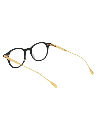 Shop Dita Eyewear In Matte Black/yellow Gold