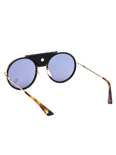 Shop Gucci Sunglasses In Gold Gold Grey