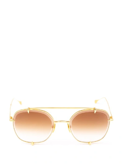 Shop Dita Sunglasses In Gld