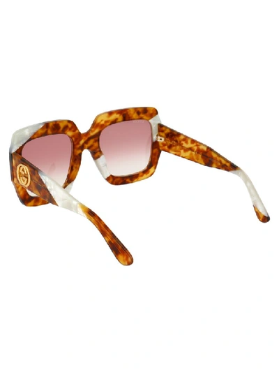 Shop Gucci Sunglasses In Havana Havana Red