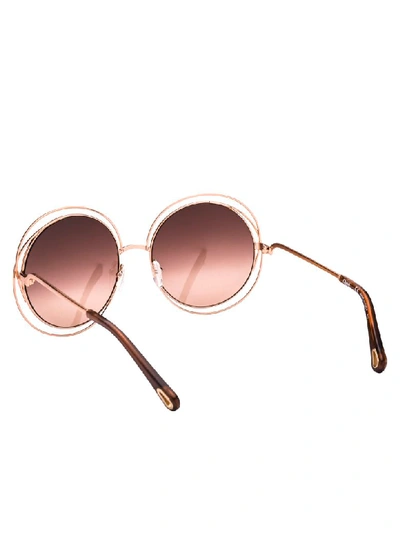 Shop Chloé Sunglasses In Rose Gold