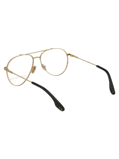 Shop Victoria Beckham Eyewear In Black Gold