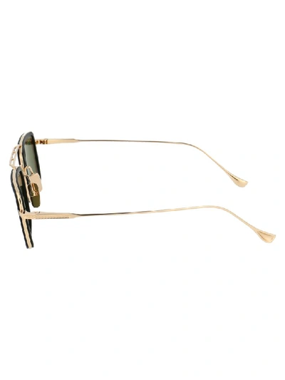 Shop Dita Sunglasses In Matte Black/gold