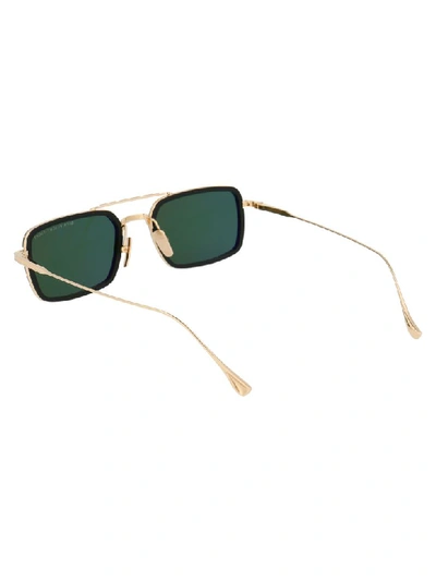 Shop Dita Sunglasses In Matte Black/gold