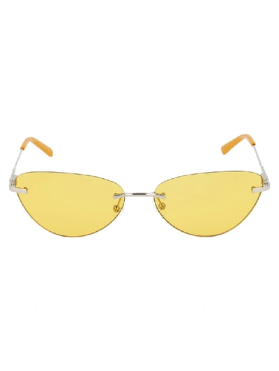 Shop Calvin Klein Sunglasses In Yellow