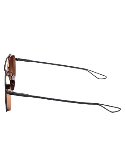 Shop Dita Sunglasses In Black Iron/rose Gold