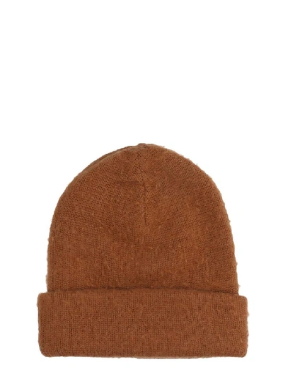 Shop Acne Studios Peele Hats In Brown Wool
