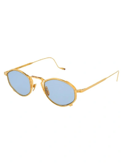 Shop Jacques Marie Mage Sunglasses In Gold