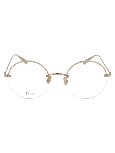 Shop Dior Glasses In G Gold