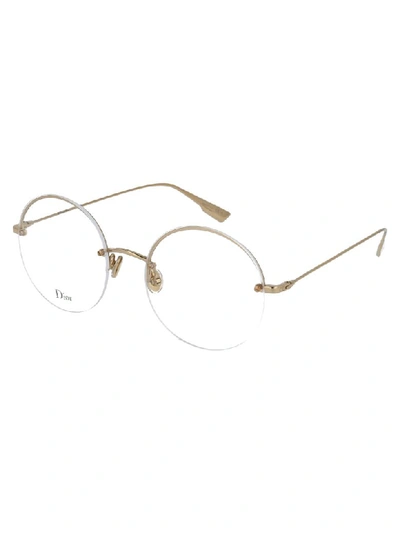 Shop Dior Glasses In G Gold