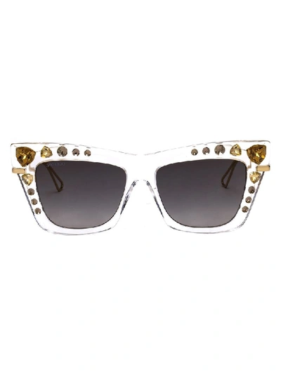 Shop Jimmy Choo Sunglasses In Rejfq Gold Crystal