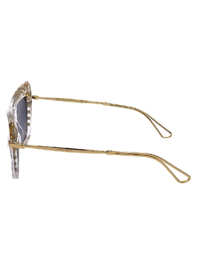 Shop Jimmy Choo Sunglasses In Rejfq Gold Crystal