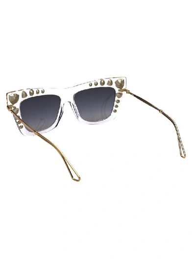 Shop Jimmy Choo Sunglasses In Rejfq Gold Crystal