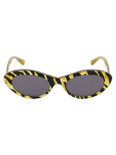 Shop Mcq By Alexander Mcqueen Sunglasses In Yellow Yellow Grey