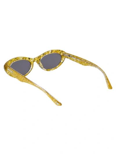 Shop Mcq By Alexander Mcqueen Sunglasses In Yellow Yellow Grey